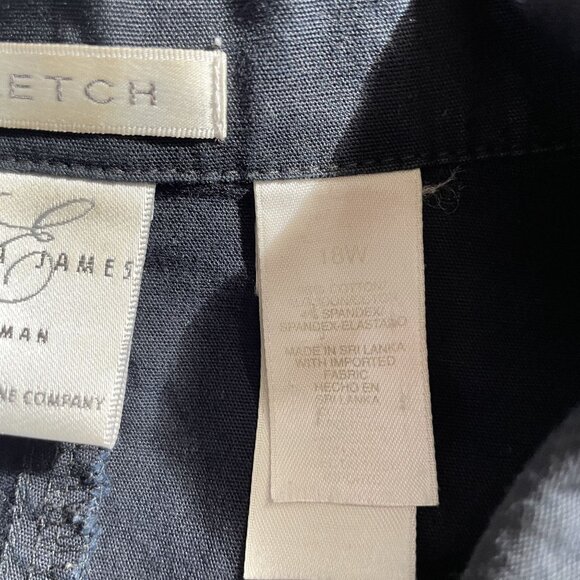 Womens Dark Blue Blazer Emma James  Woman Plus Size 16 W Pockets u - Picture 7 of 7